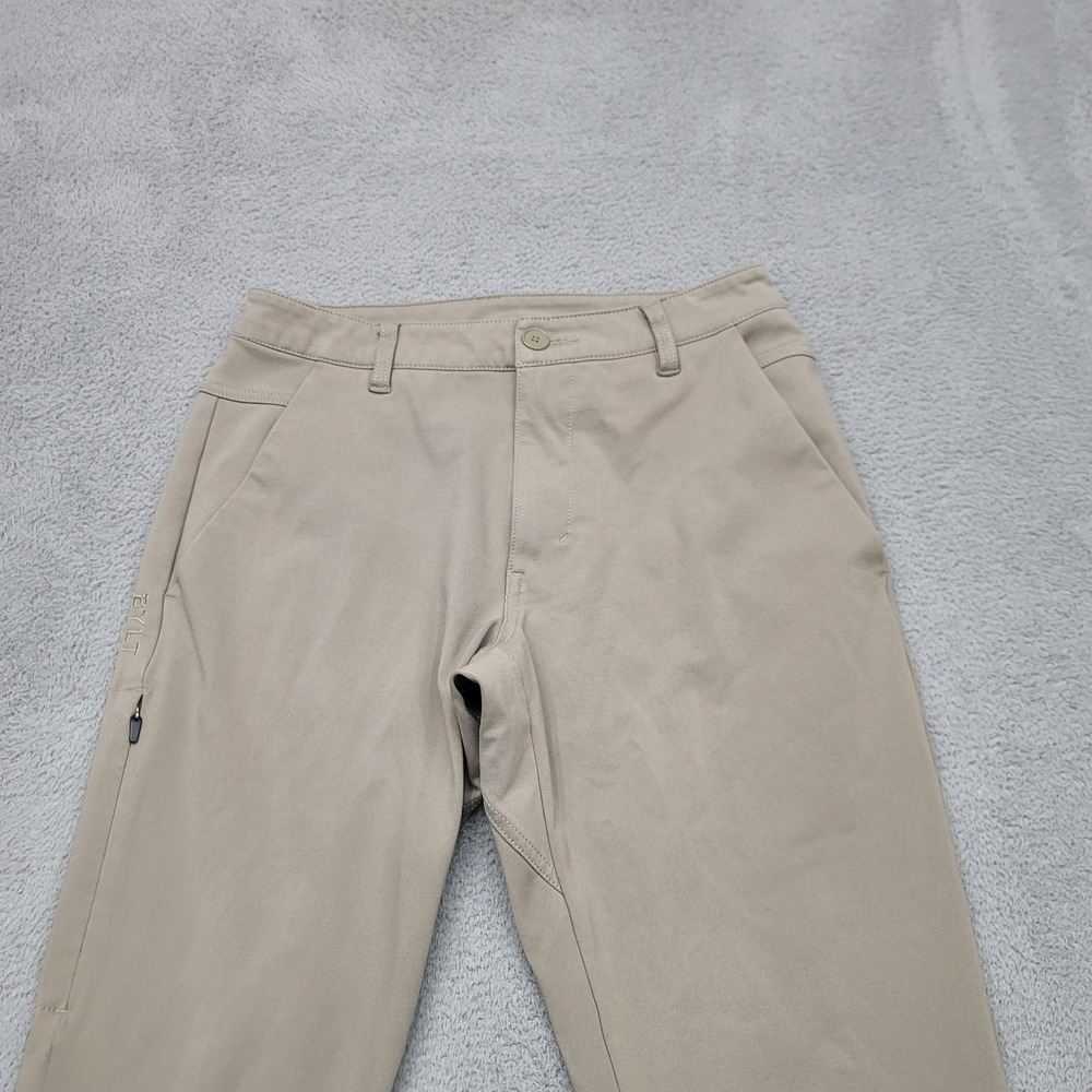 BYLT Premium Basics Ace Jogger Pants Tan Khaki Performance Stretch Mens 28